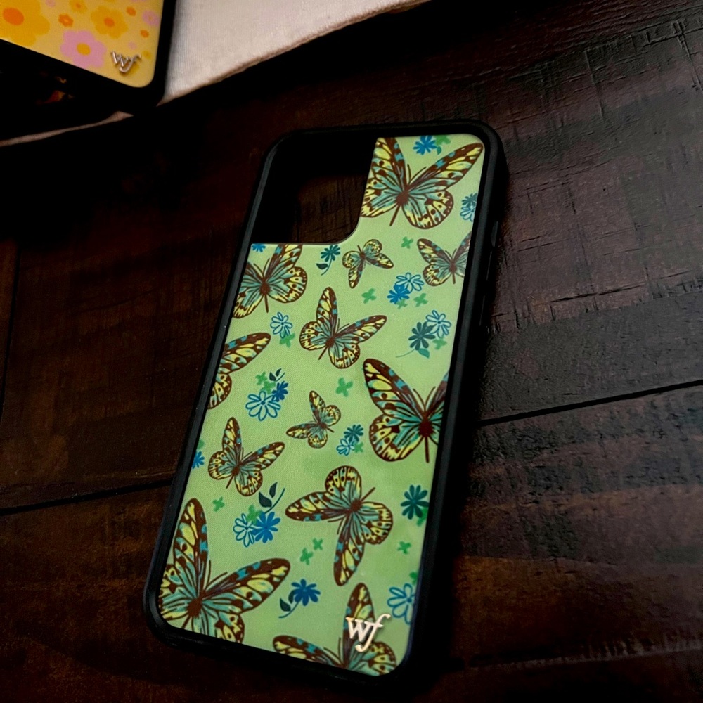 iPhone 12 Pro Max sage butterfly case